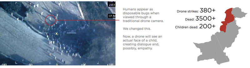 Illustration for article titled Giant Portrait Shows Drone Operators That People Aren't "Bug Splats"